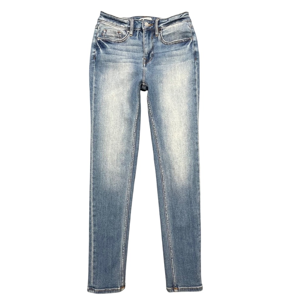 Vigoss Blue Thompson Tomboy Straight Leg Fade Jeans Women 26